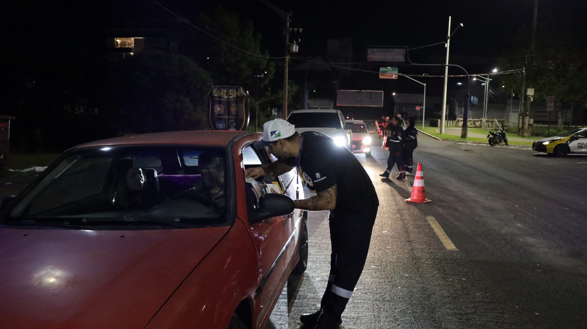 Maio Amarelo: Blitz educativa aborda álcool e drogas no trânsito em Guarapuava