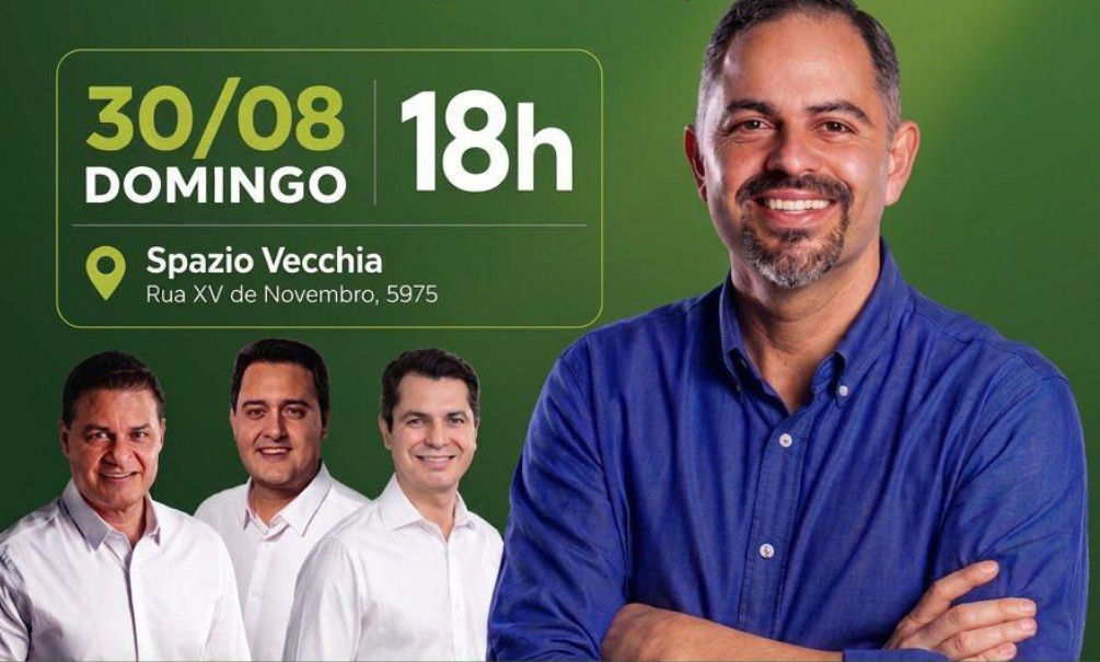 Sandro Alex e Alexandre Curi desembarcam em Guarapuava para lançamento da campanha de Artagão Júnior neste domingo (30)